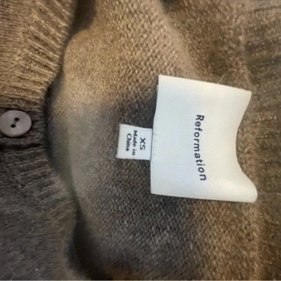 Reformation Clara crew sweater cocoa - Picture 5 of 9